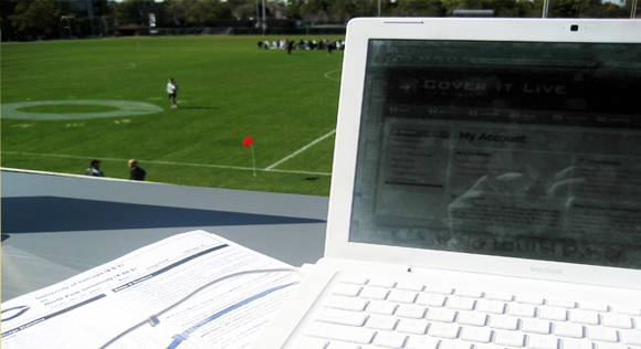 covering a women's soccer match online
