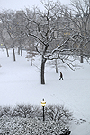 Campus snowfall